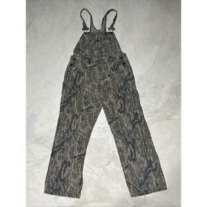Vintage 1980s Mossy Oak Made in USA Camouflage Bib Overalls Men's SZ M 34x32